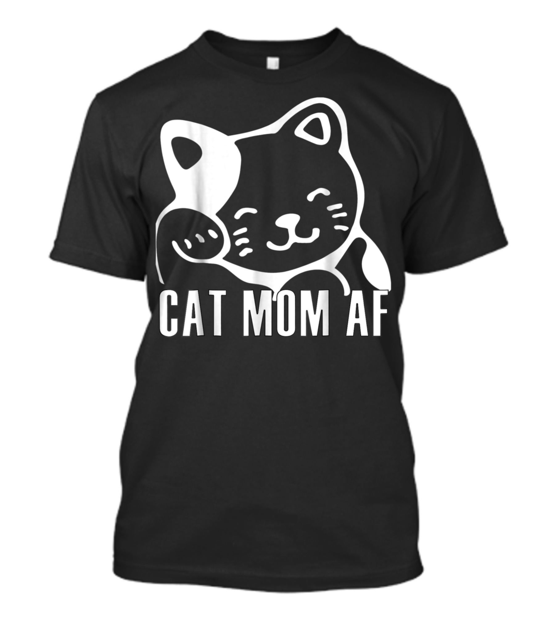 Cat Mom AF Clothing43 Playful Cat T-Shirt