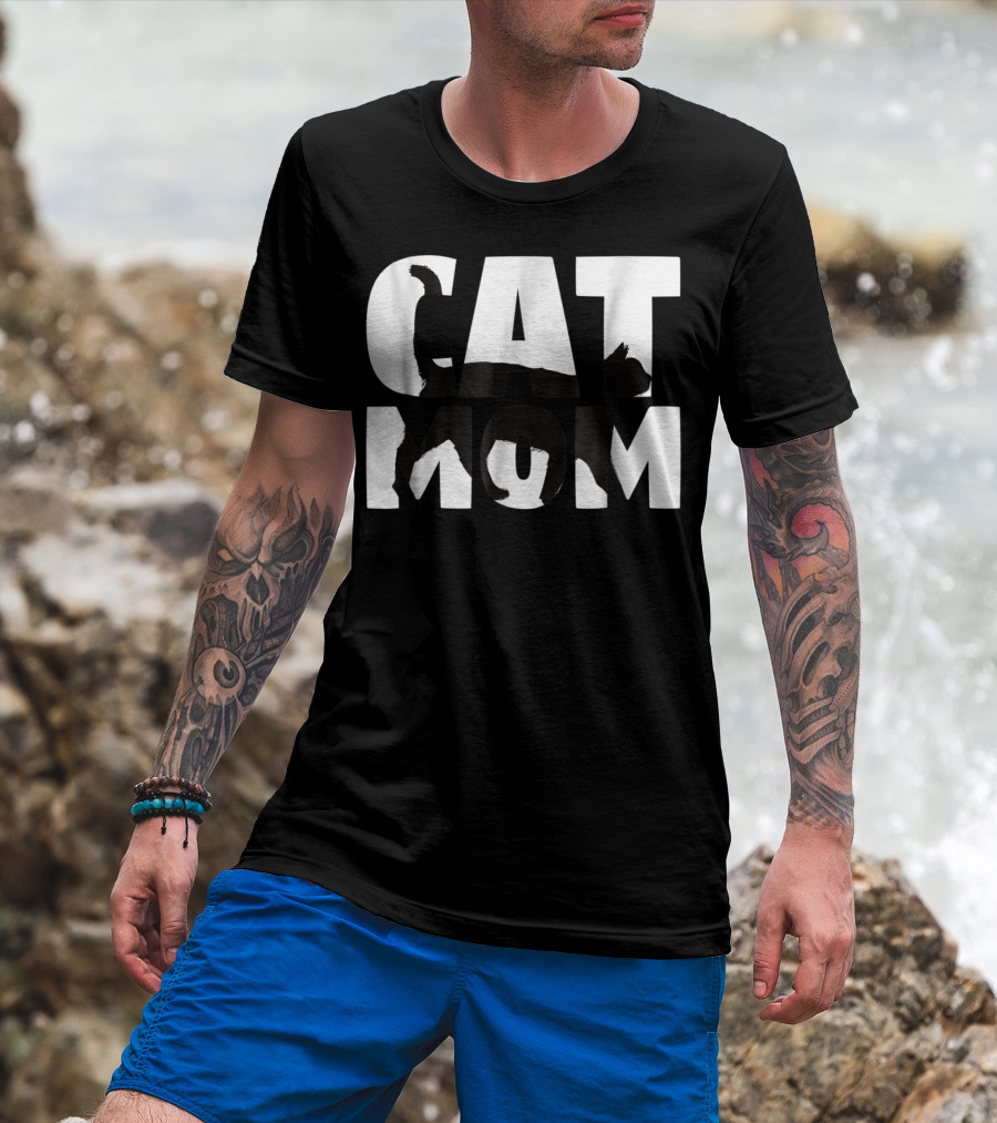 Cat Mom Cat Lover For Mother With Cat T-Shirt