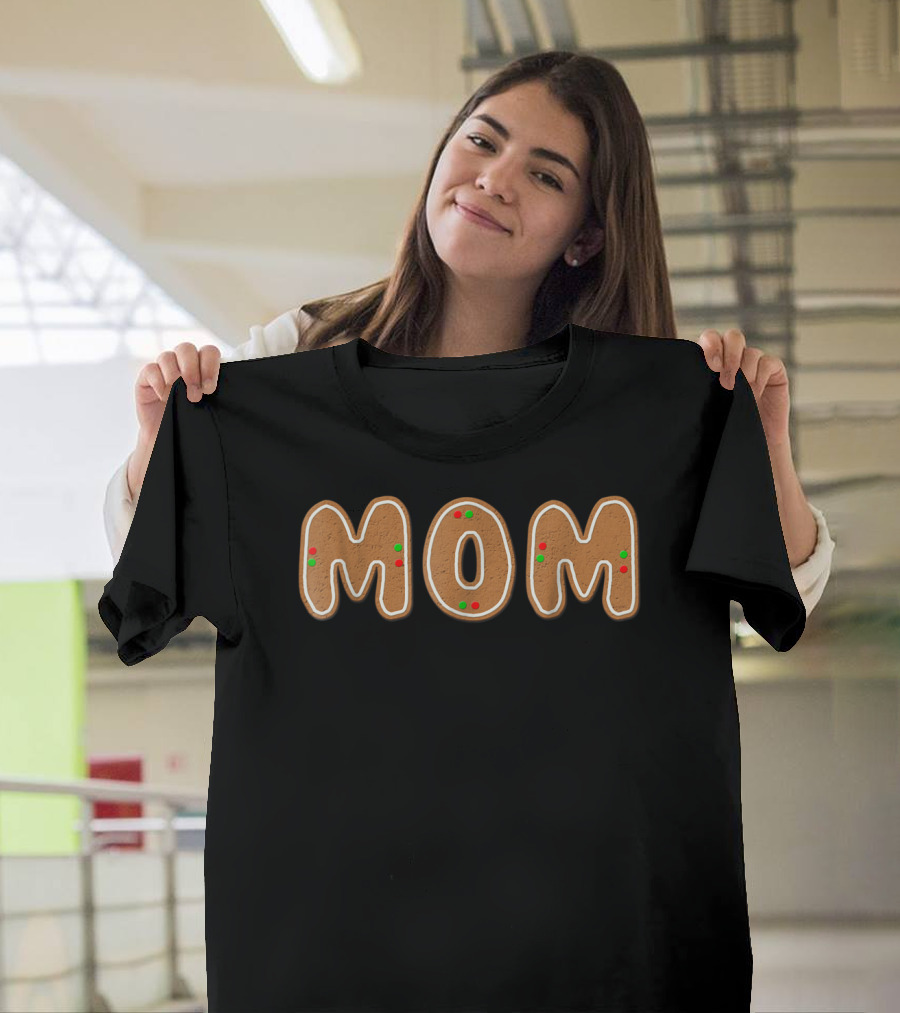 Christmas Gingerbread Mom Family Matching Holiday T-Shirt