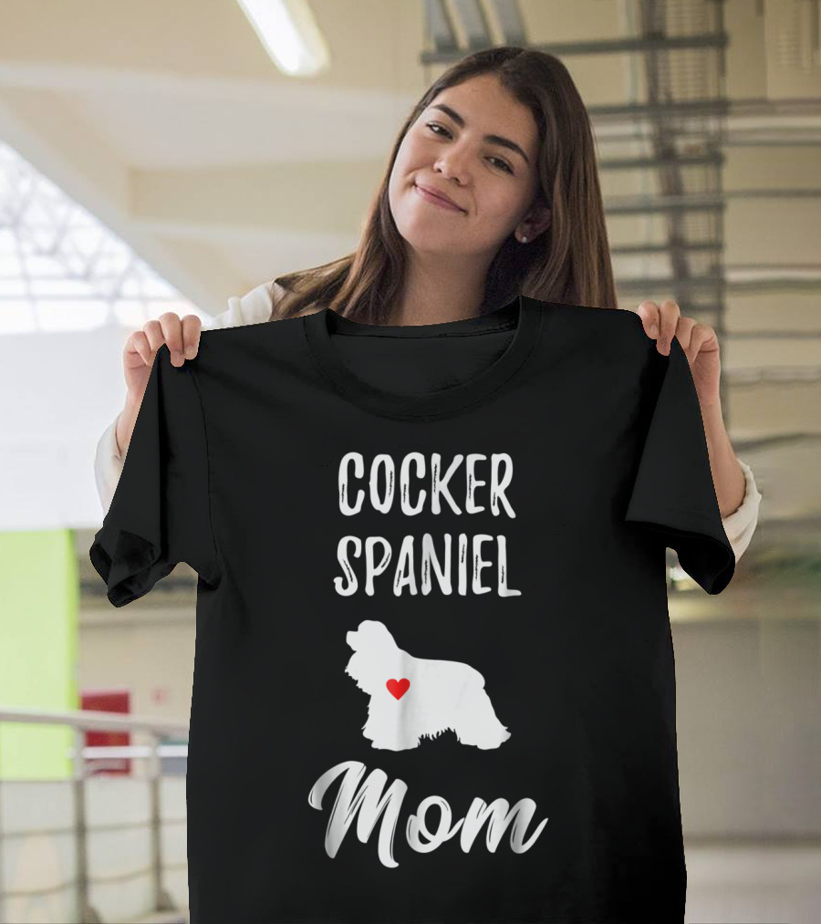Cocker Spaniel Mom Heart T-Shirt