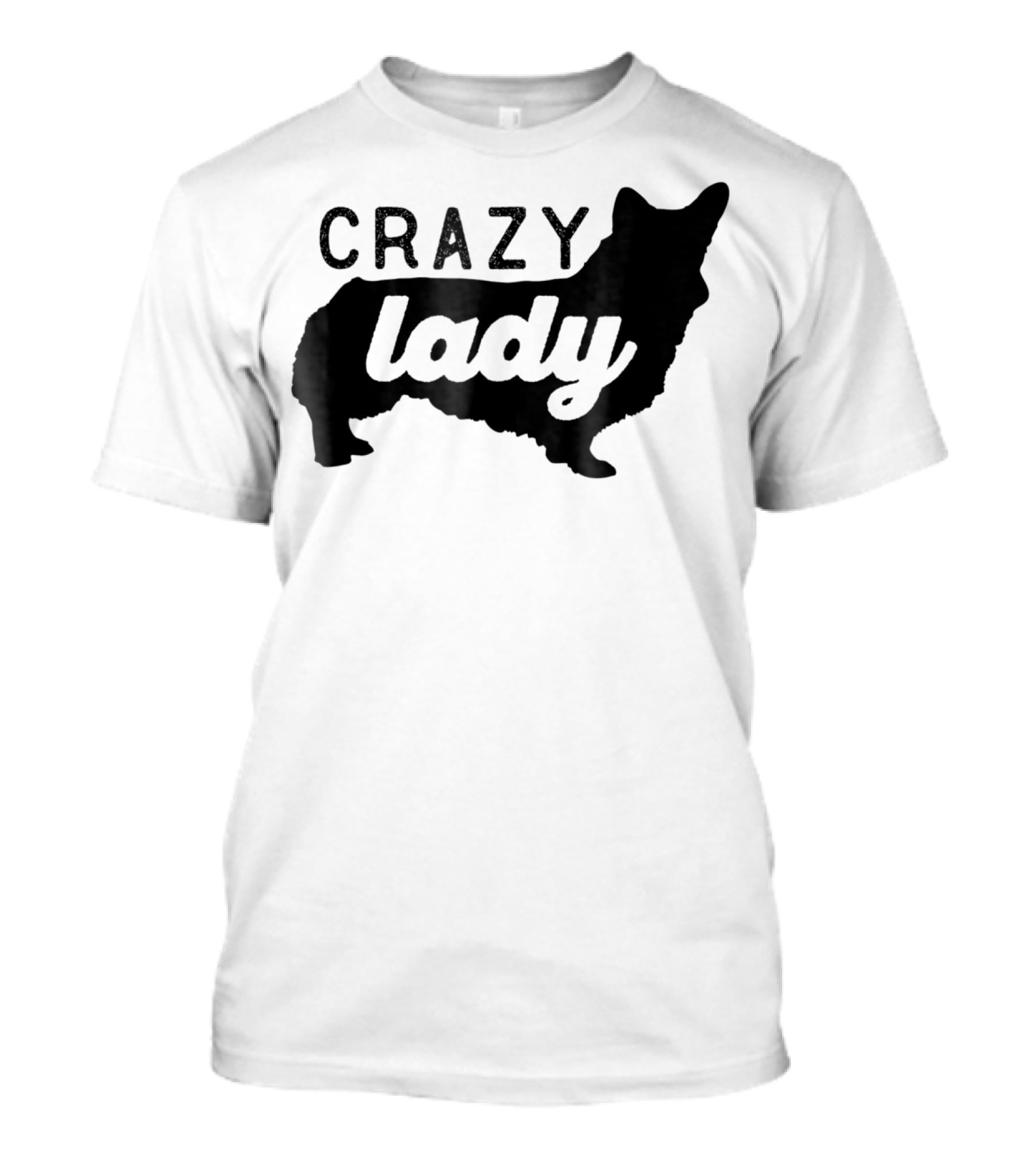 Crazy Corgi Lady Dog Mom Mama Corgi Lover T-Shirt