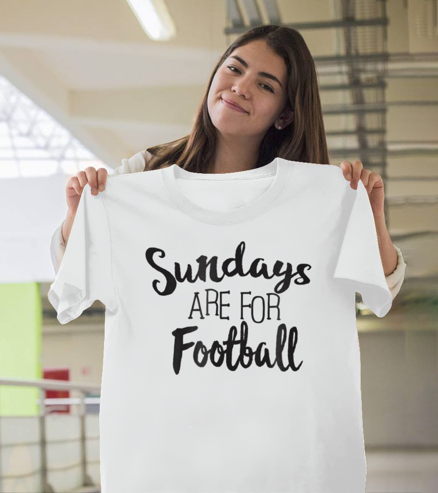 Sundays Are For Football Cute Supporters Mom And Dad T-Shirt