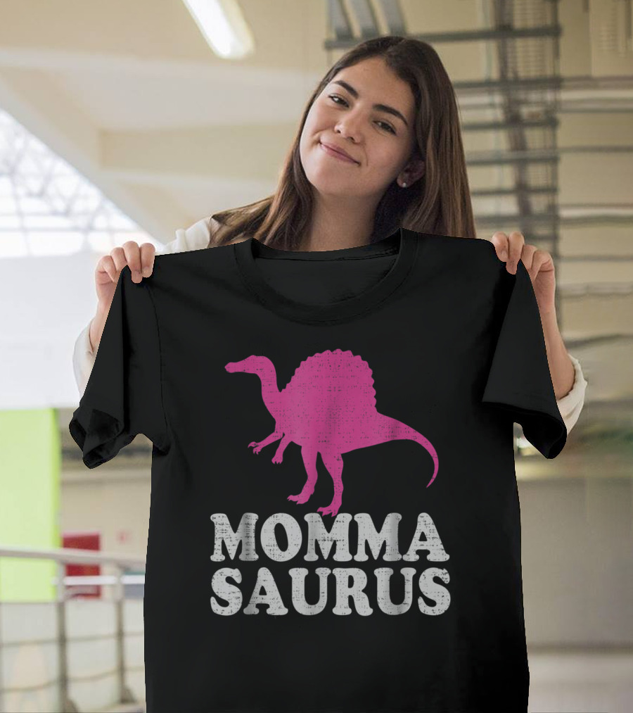 MOMMASAURUS Cute Spinosaurus Dinosaur T-Shirt