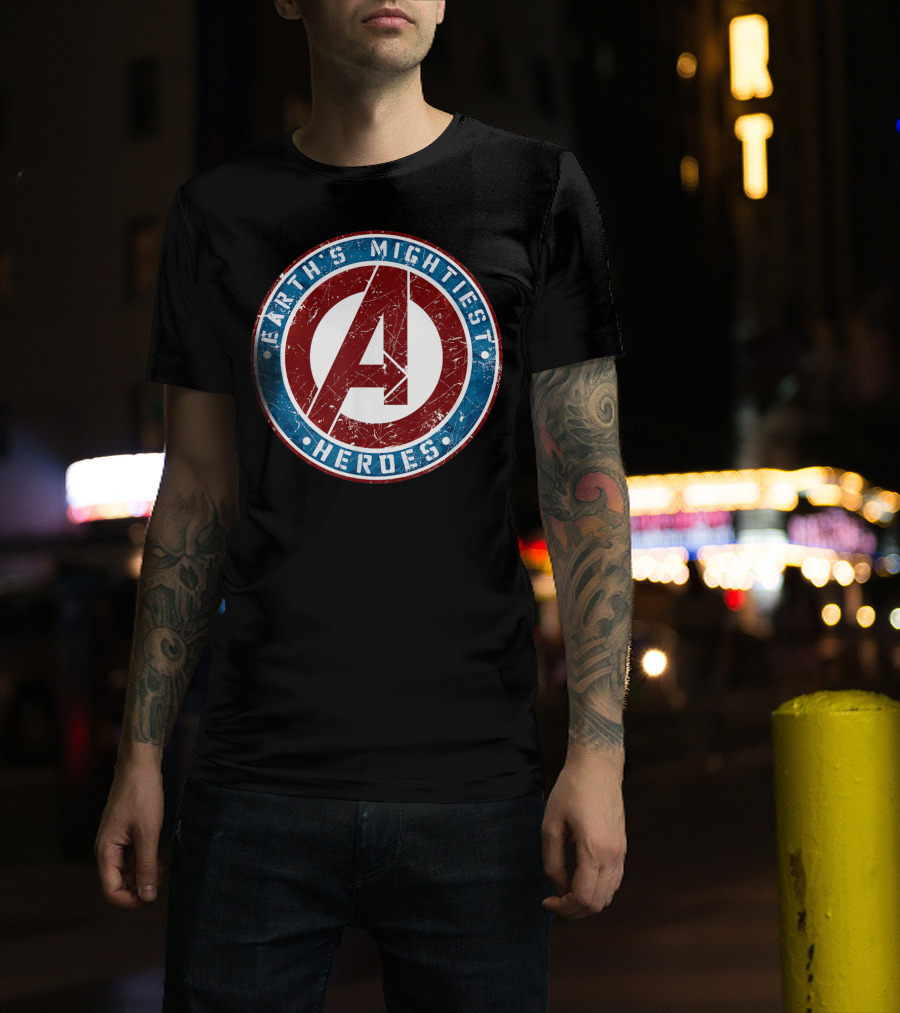 Marvel Avengers Earth's Mightiest Heroes A Symbol T-Shirt