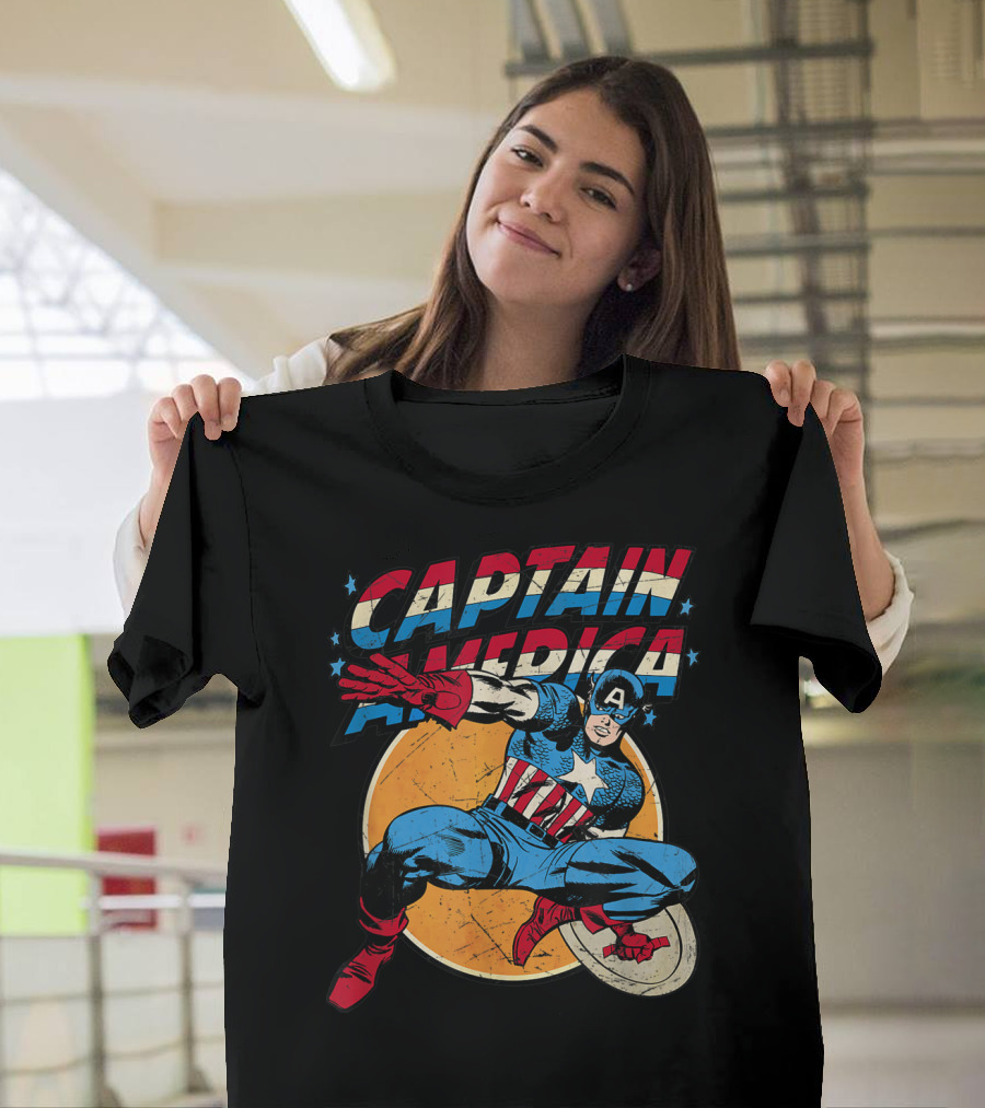Captain America Marvel Avengers Shield T-Shirt