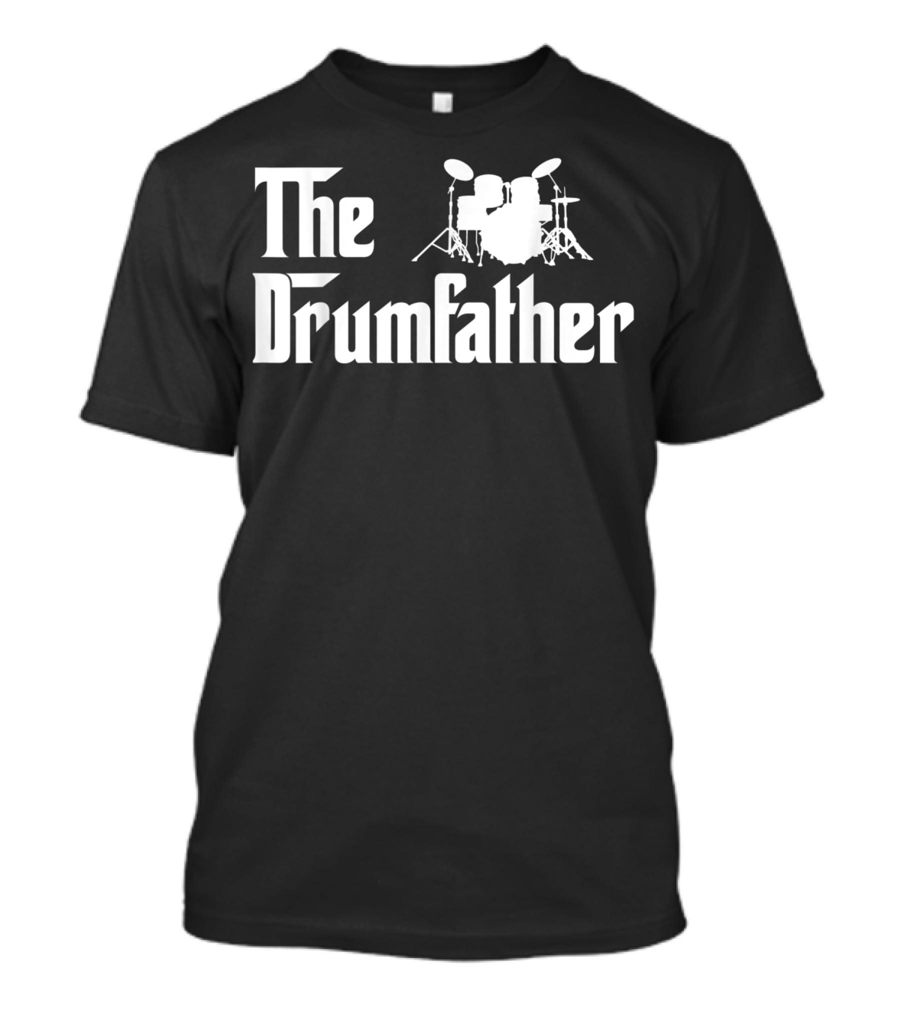 The Drumfather Funny Drummer Parody With Drum Kit T-Shirt