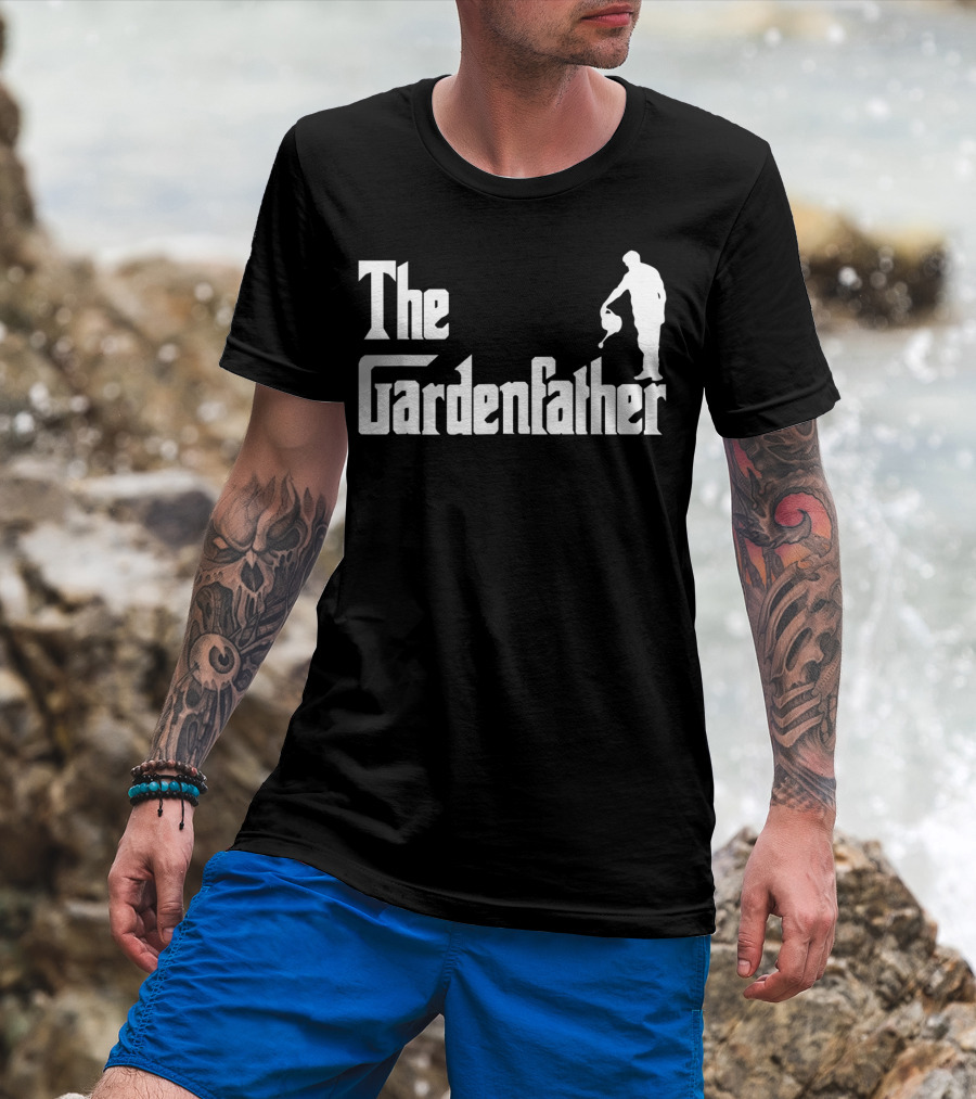 The Gardenfather Best Gardening Father Iconic Watering T-Shirt