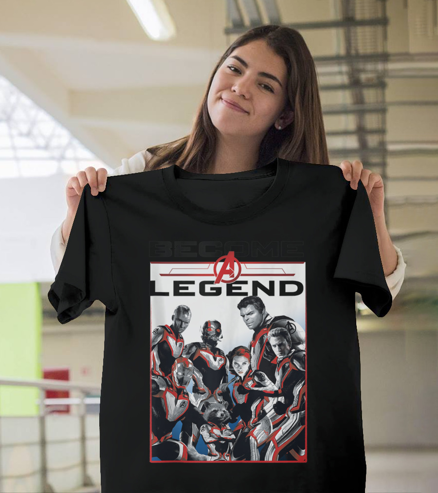 Marvel Avengers Endgame Become A Legend Avengers Assemble Team T-Shirt
