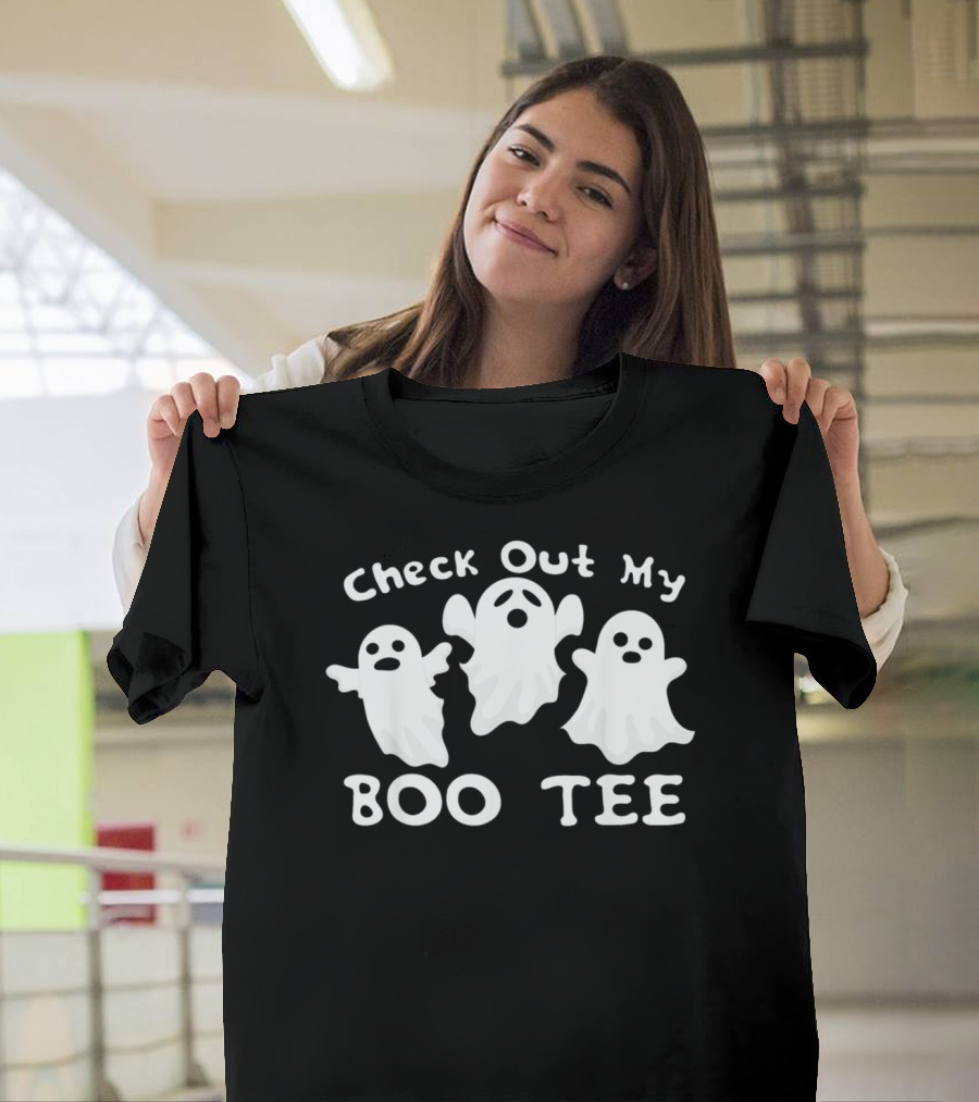 Check Out My Boo Tee Ghost Booty Halloween Pun T-Shirt