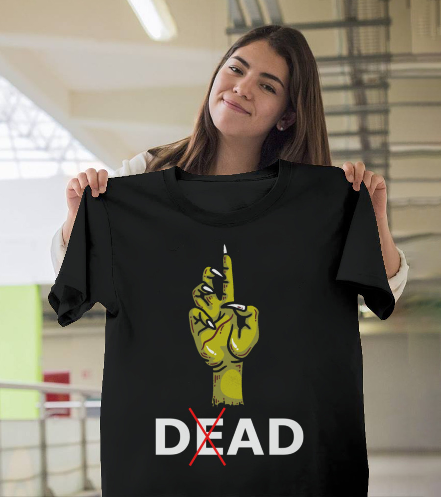 Halloween Dad Father Not Dead Zombie Hand T-Shirt