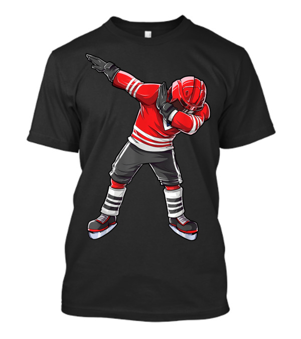 Dabbing Ice Hockey Player Dab Squad Funny T-Shirt