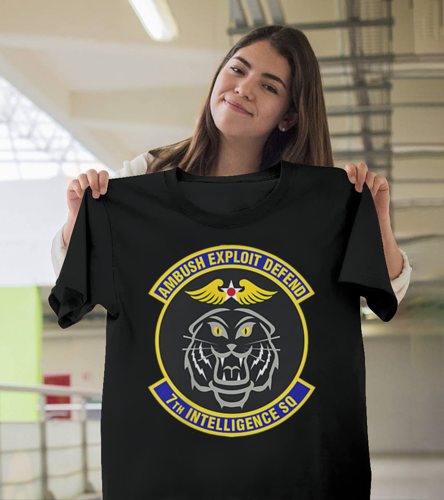 Ambush Exploit Defend 7th Intelligence Squadron Fort Meade Military T-Shirt