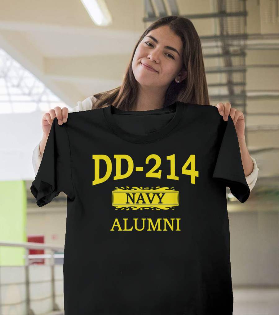 DD-214 Navy Alumni Veteran Day Retired T-Shirt