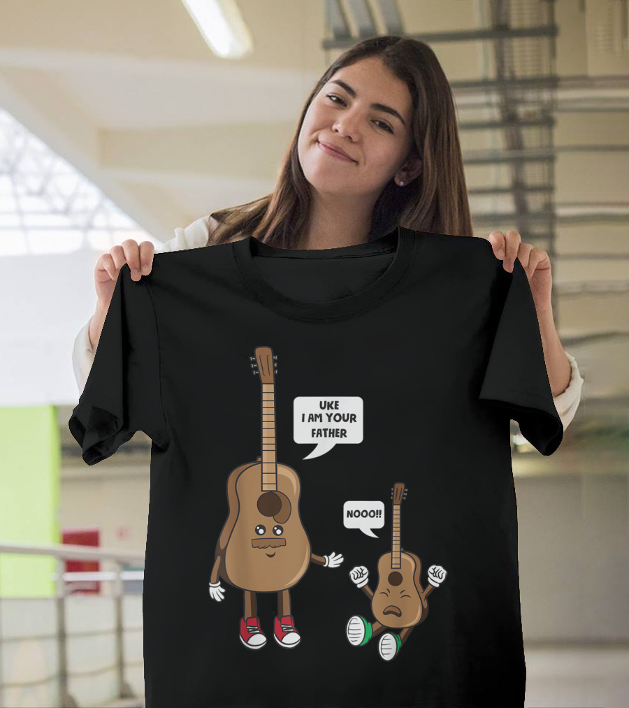 Uke I Am Your Father Nooo Funny Guitar Ukulele T-Shirt