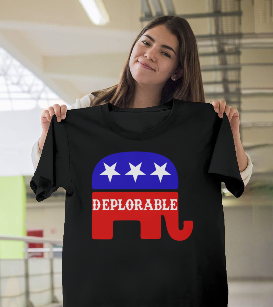 Deplorable Republican Elephant Stars T-Shirt