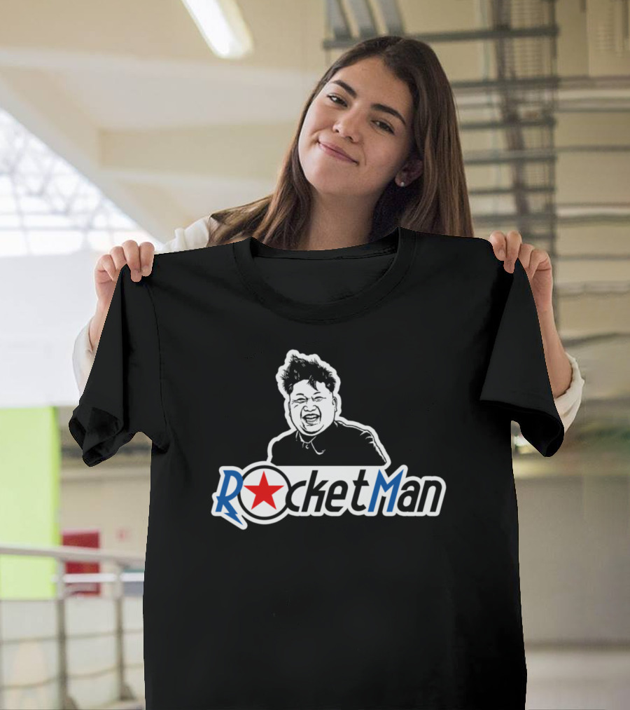Rocket Man North Korea Kim Jong Un Iconic T-Shirt