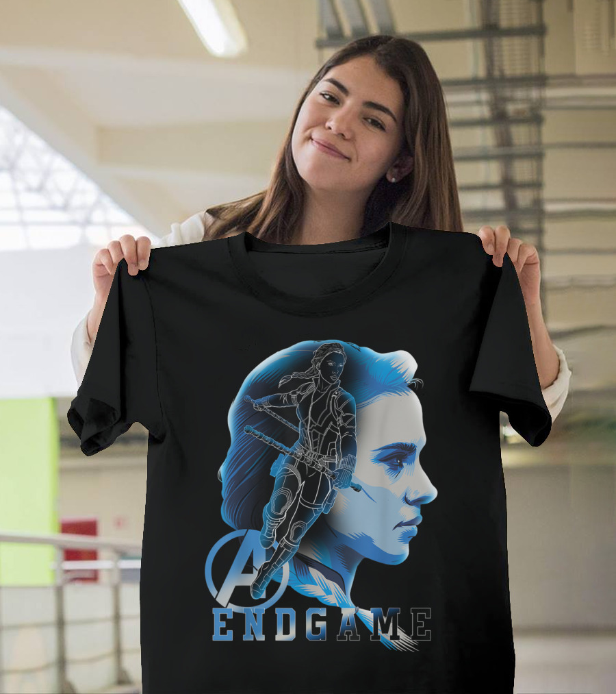 Avengers Endgame Black Widow Silhouette Poster A Endgame T-Shirt