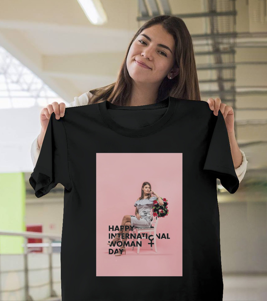 Happy International Woman Day Roses Empowerment T-Shirt