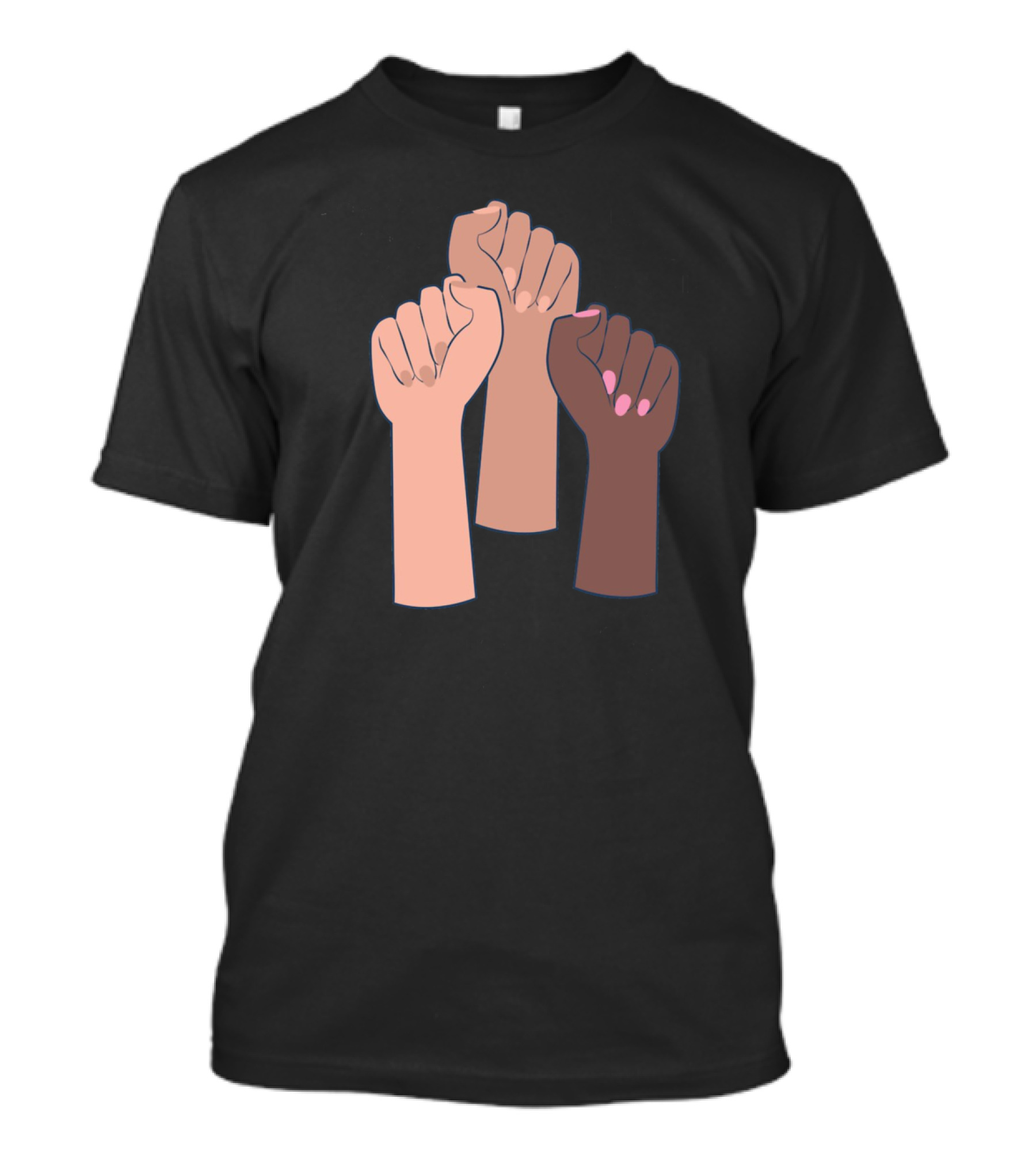 International Women's Day Each For Equal Fists Raised Empowerment T-Shirt