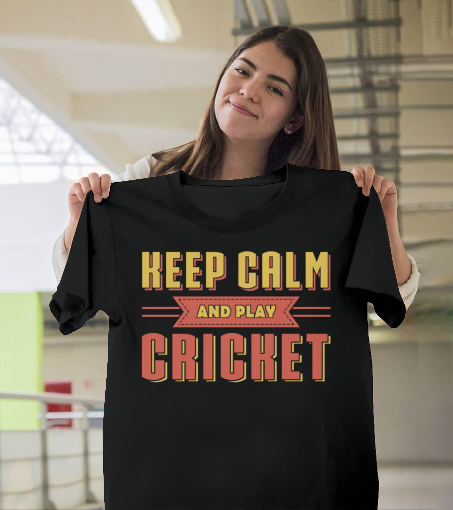 Keep Calm And Play Cricket T-Shirt