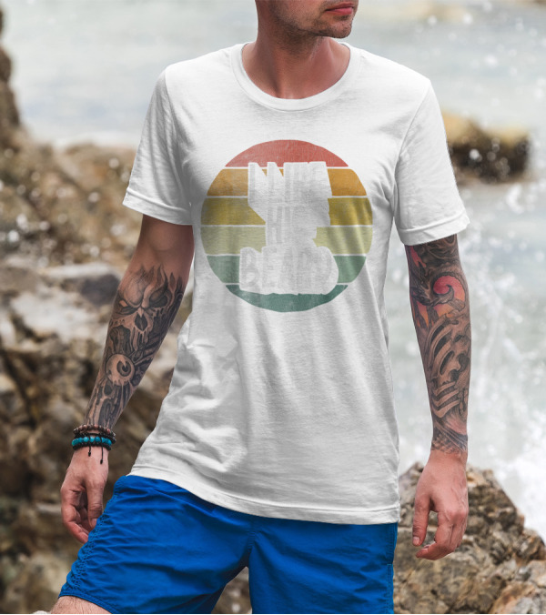 I Like His Beard Retro Style Matching Couple T-Shirt