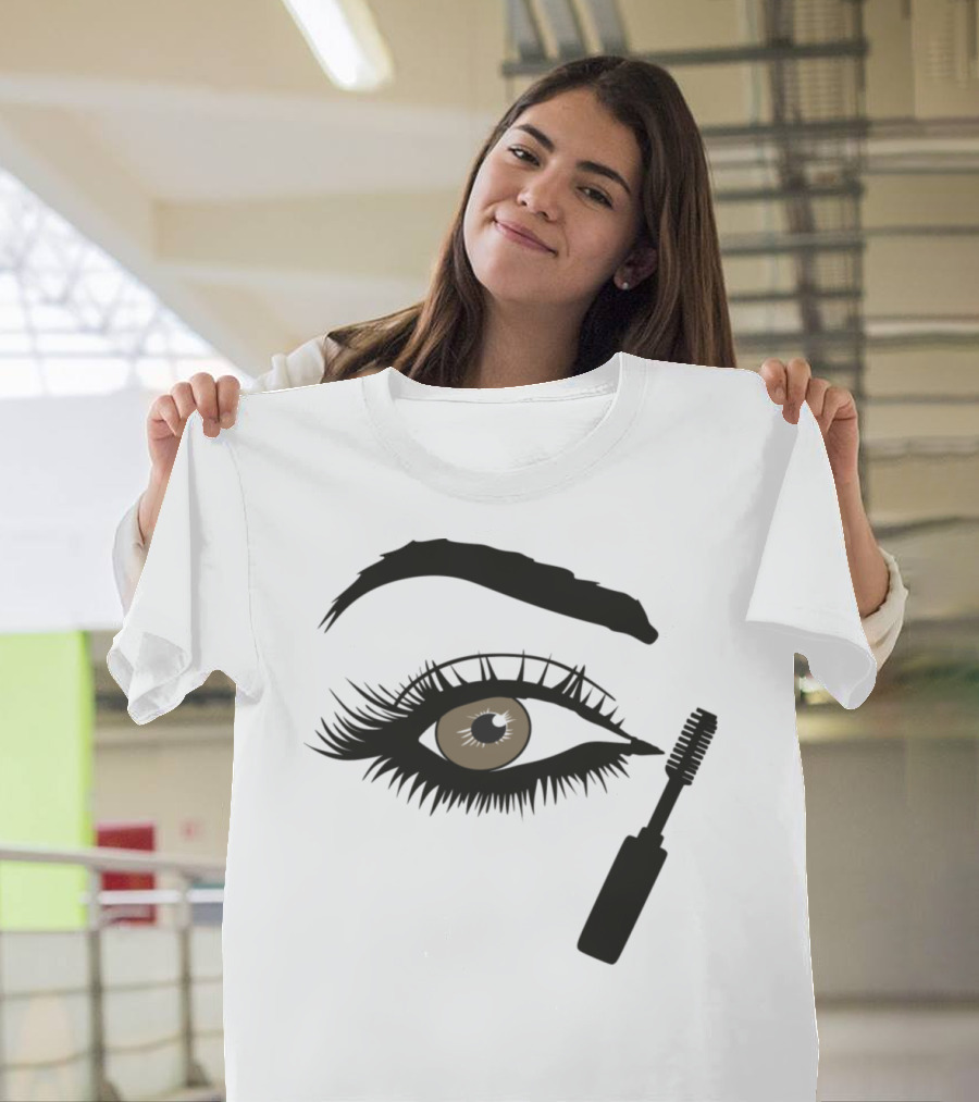 Beauty Eyelashes Makeup Eye with Mascara T-Shirt