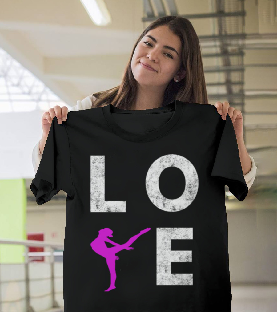 LOVE Ballet Dance Silhouette for Ballet Lovers T-Shirt