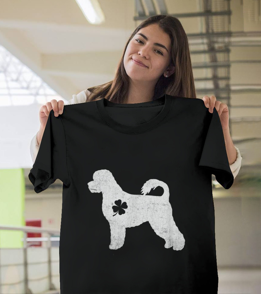 Portuguese Water Dog Fourleafclover Irish T-Shirt
