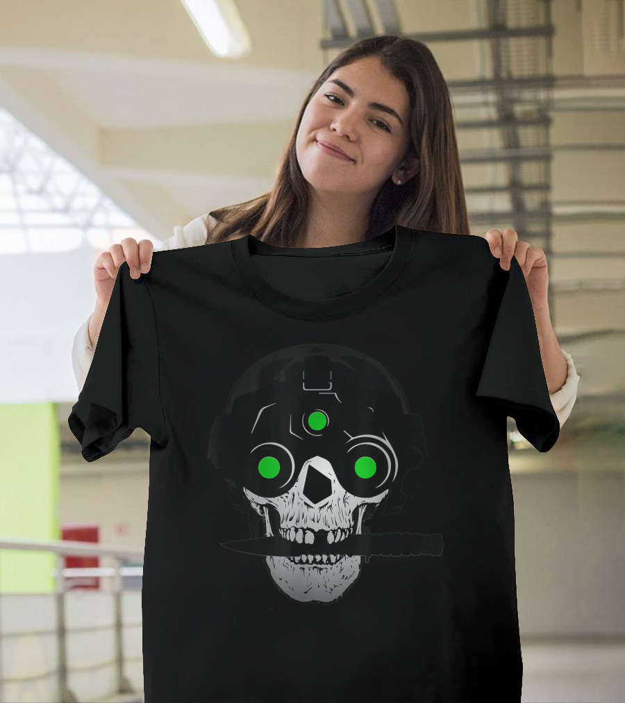 'Bout That Life Skull Night Vision Knife T-Shirt