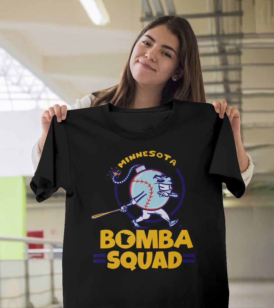 Minnesota Bomba Squad Twins Baseball Bomba T-Shirt