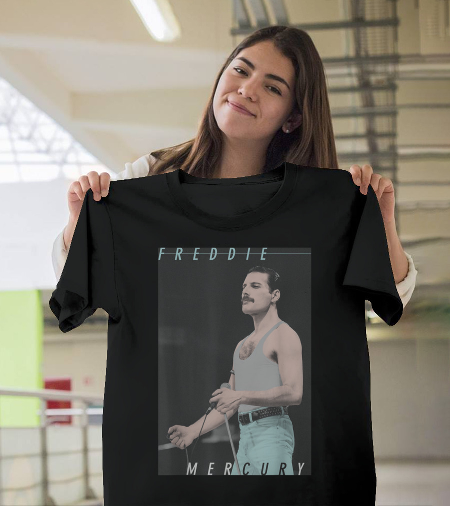 Freddie Mercury Live Blue Jeans T-Shirt