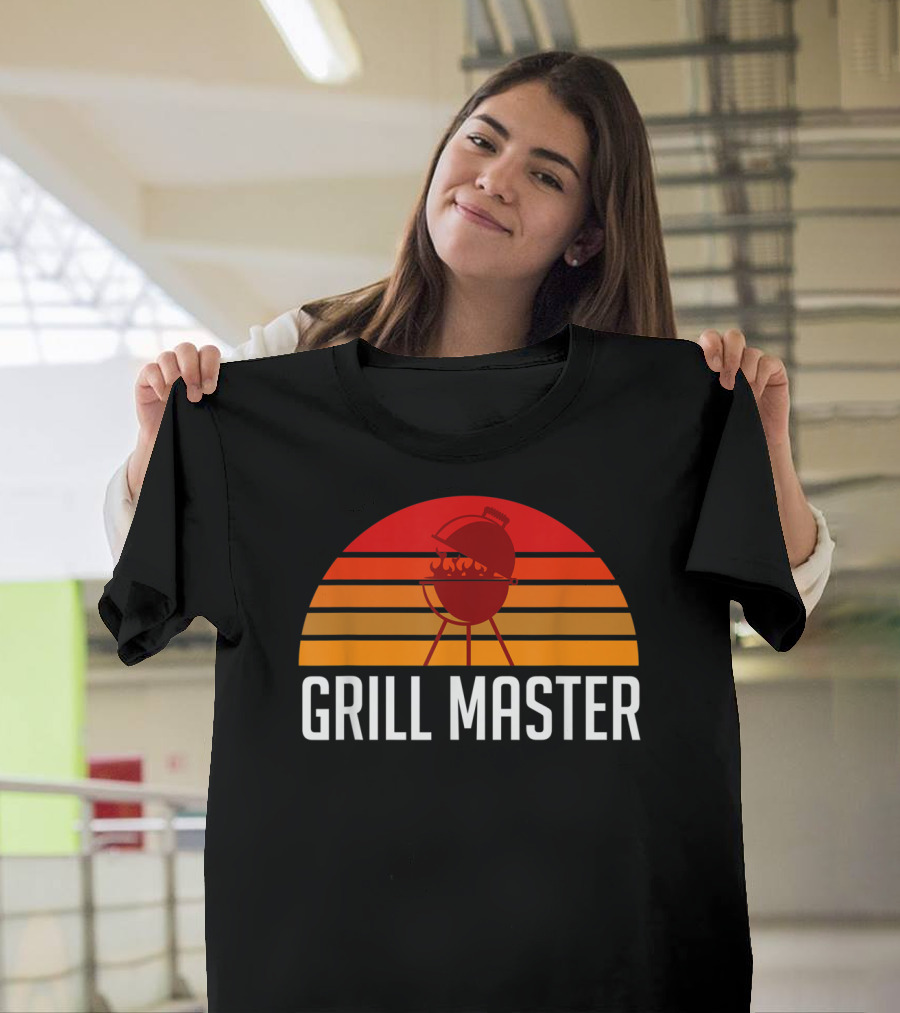 Grill Master BBQ Pit Sunset T-Shirt