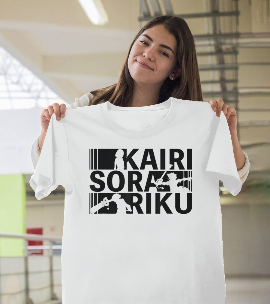 Kairi Sora Riku Silhouettes Disney Kingdom Hearts III T-Shirt