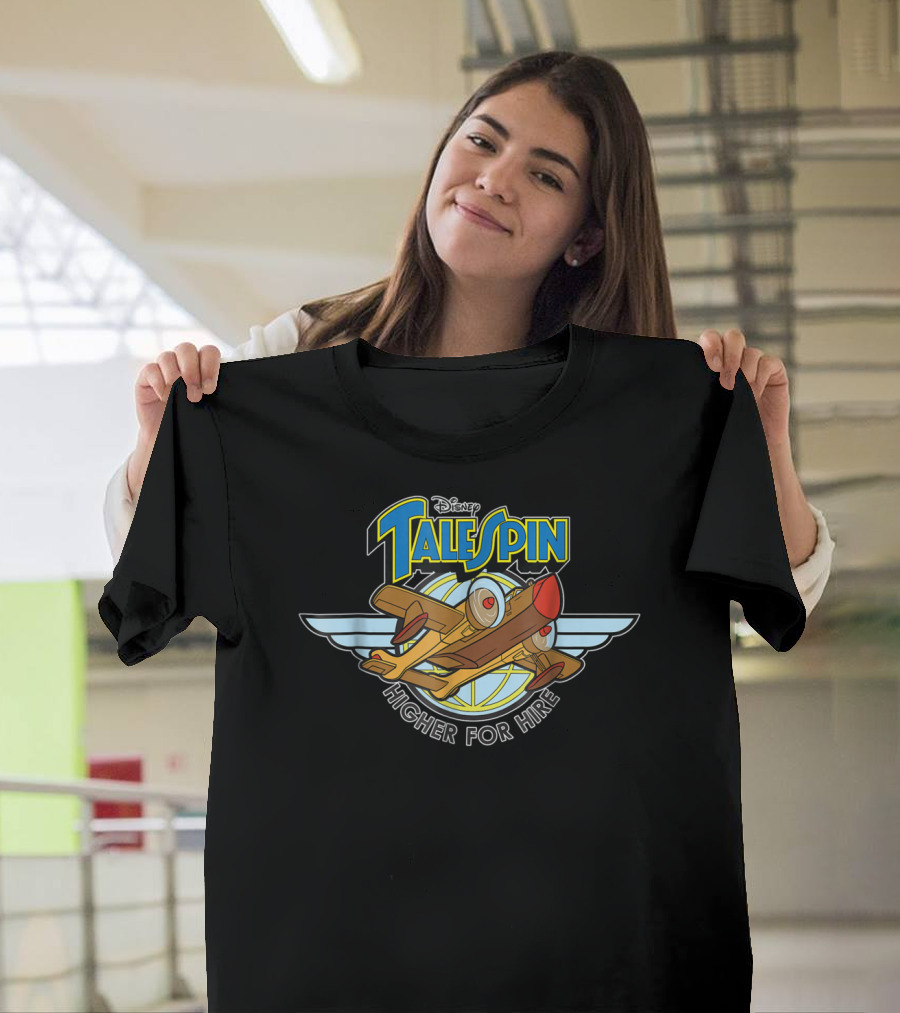 Disney TaleSpin Higher for Hire Vintage Airplane Adventure T-Shirt