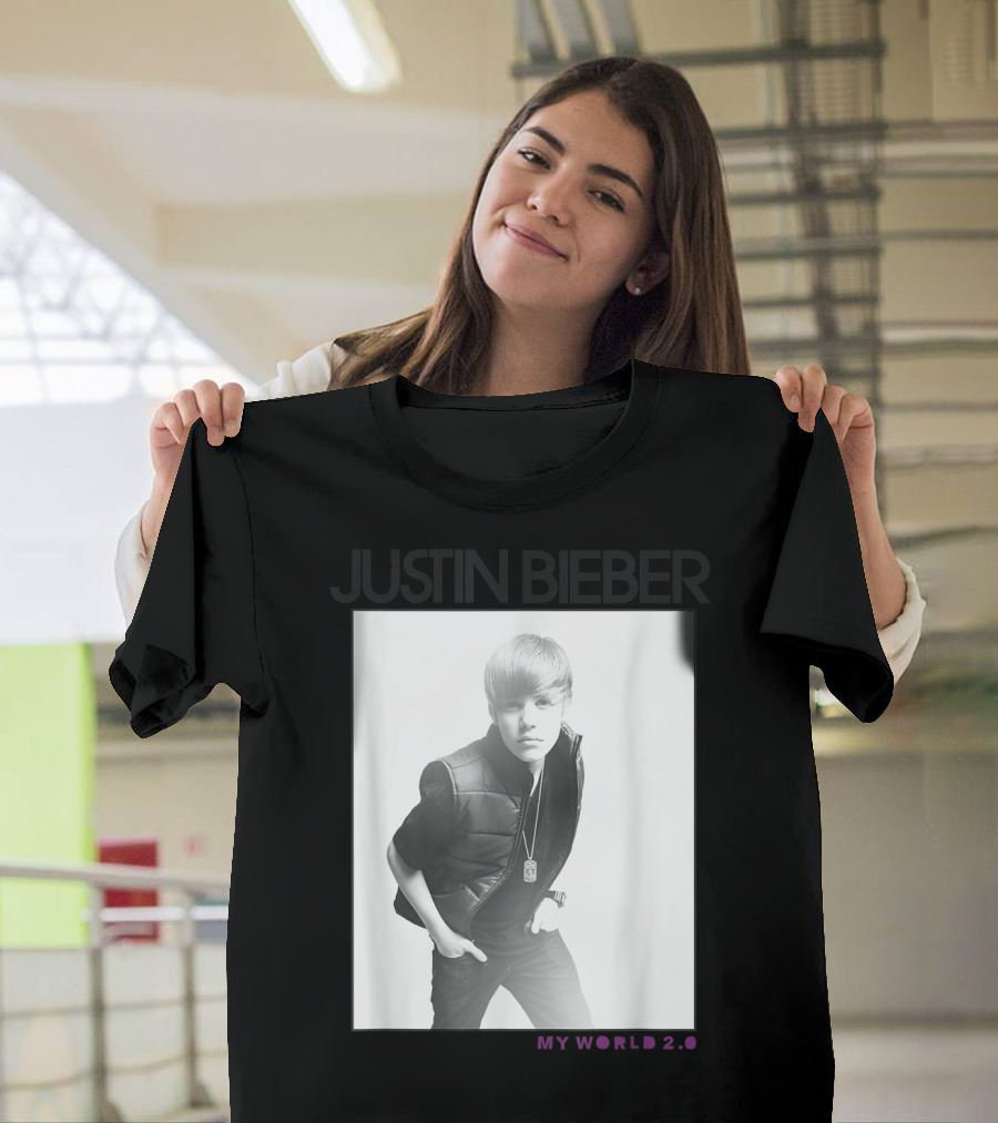 Justin Bieber My World 2.0 Photo Album Cover T-Shirt