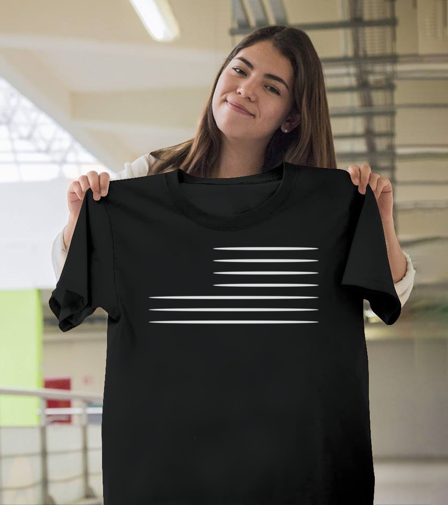 Minimal USA Flag ER US Patriotic T-Shirt