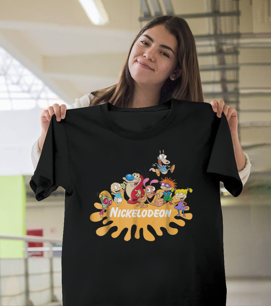 Nickelodeon Rewind Classic Cartoon Characters Splat T-Shirt