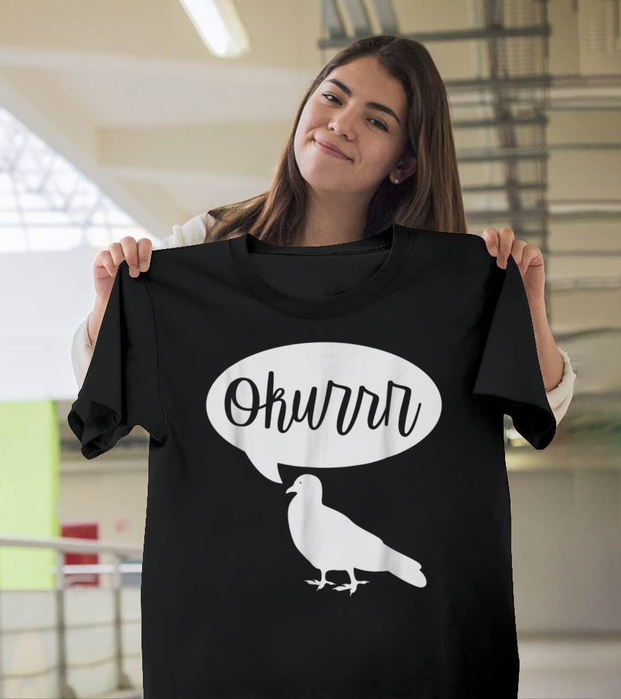 Okurrr Speech Bubble Pigeon T-Shirt