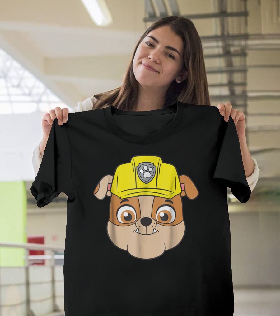 Paw Patrol Rubble Character Face T-Shirt