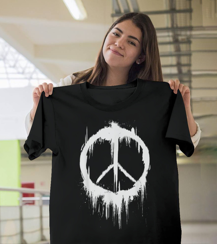 Peace Sign Peaceful 70's Iconic T-Shirt