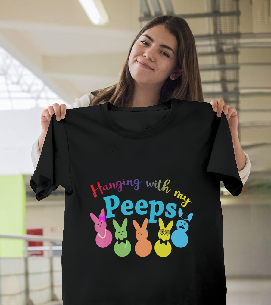 Hanging With My Colorful Peeps Bunny Pals T-Shirt