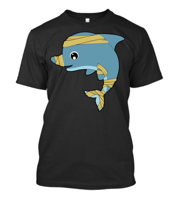 Dolphin Wrapped In Bandages Cute Animals T-Shirt