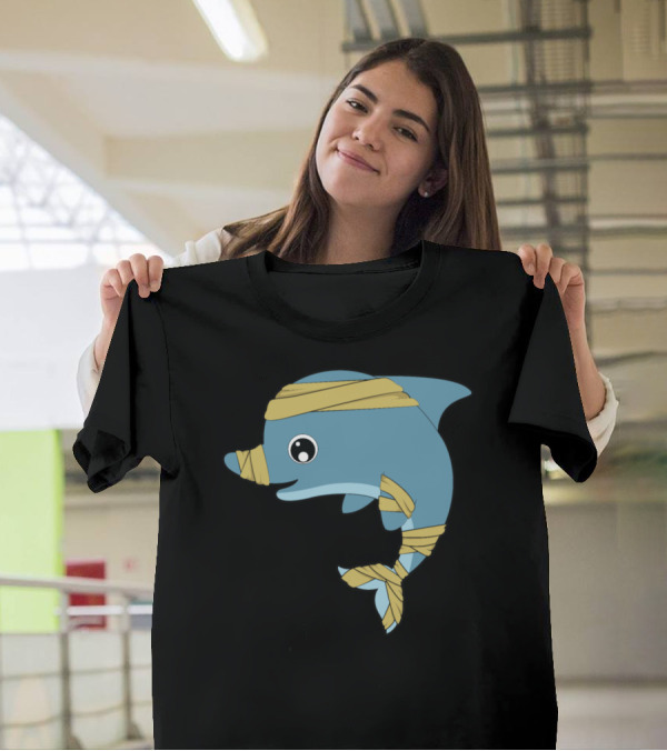 Dolphin Wrapped In Bandages Cute Animals T-Shirt