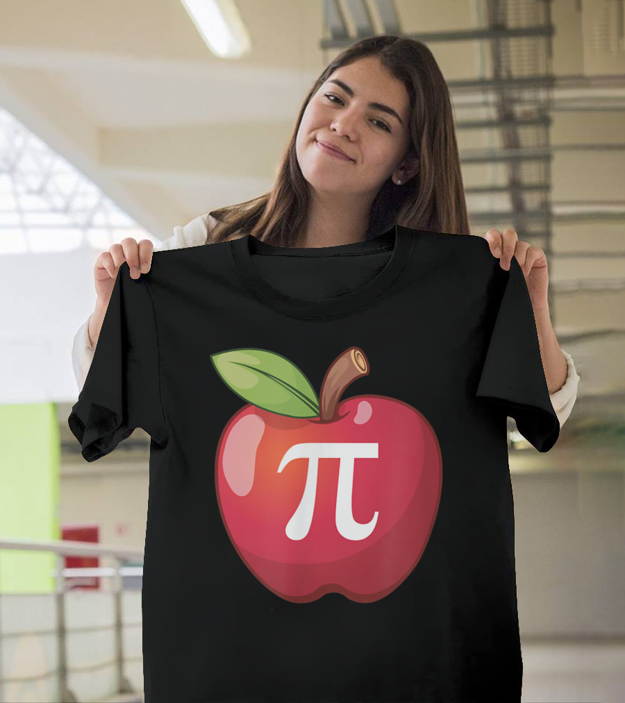 Apple Pi Math Lovers and Teachers Pi Day T-Shirt