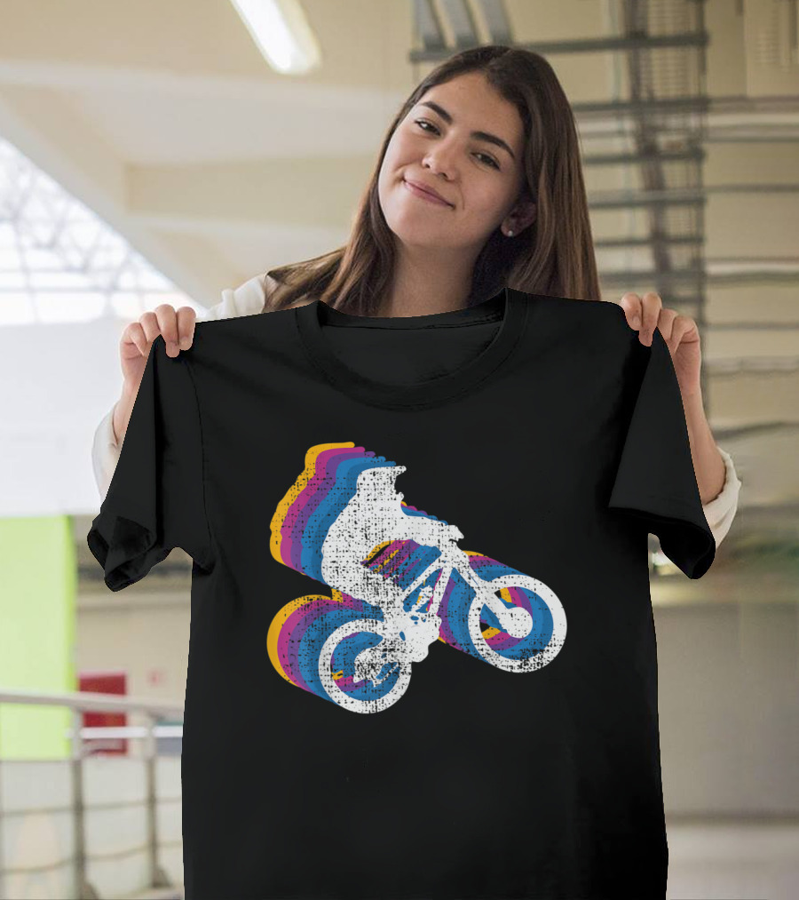 Bmx Bike Vintage Wheely Biker T-Shirt