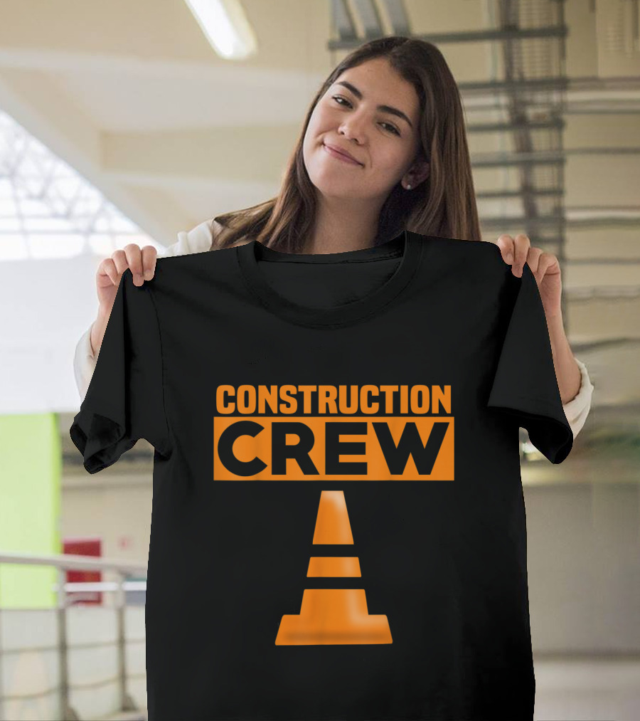 Construction Crew Safety Cone Road Highway T-Shirt