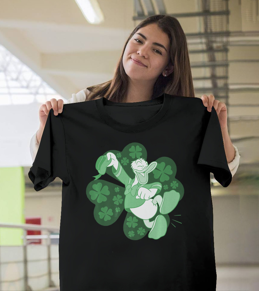 Disney Mickey And Friends Donald Duck Four-Leaf Clover T-Shirt