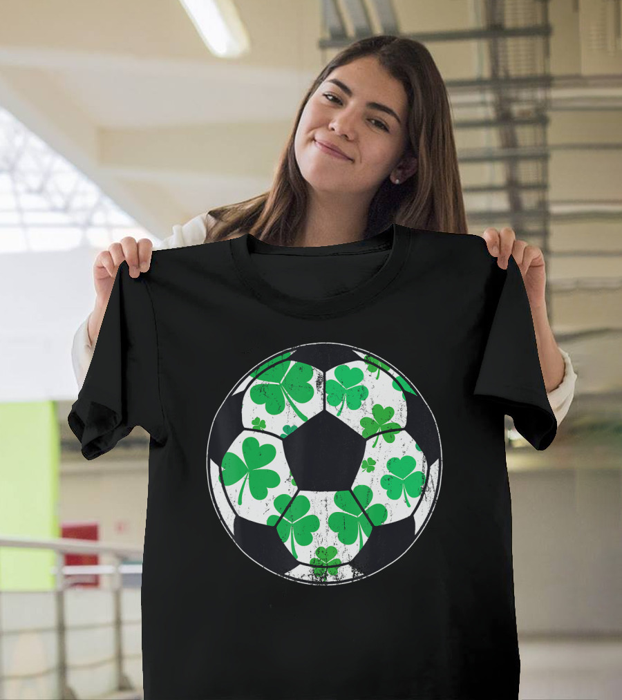 Shamrock Soccer Ball St Patrick's Day T-Shirt