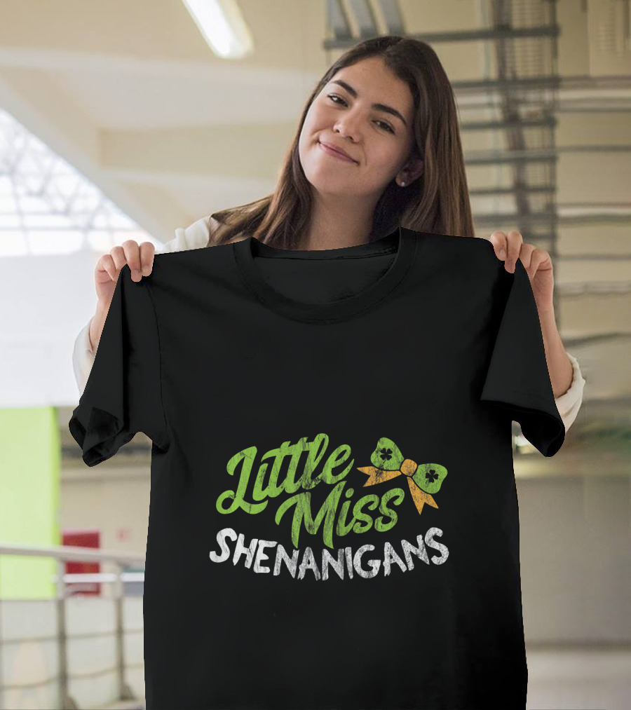 Little Miss Shenanigans St. Patrick's Day T-Shirt