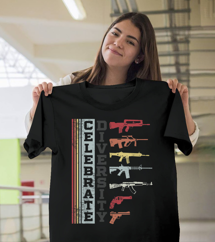 Celebrate Diversity Gun Lovers Collection T-Shirt
